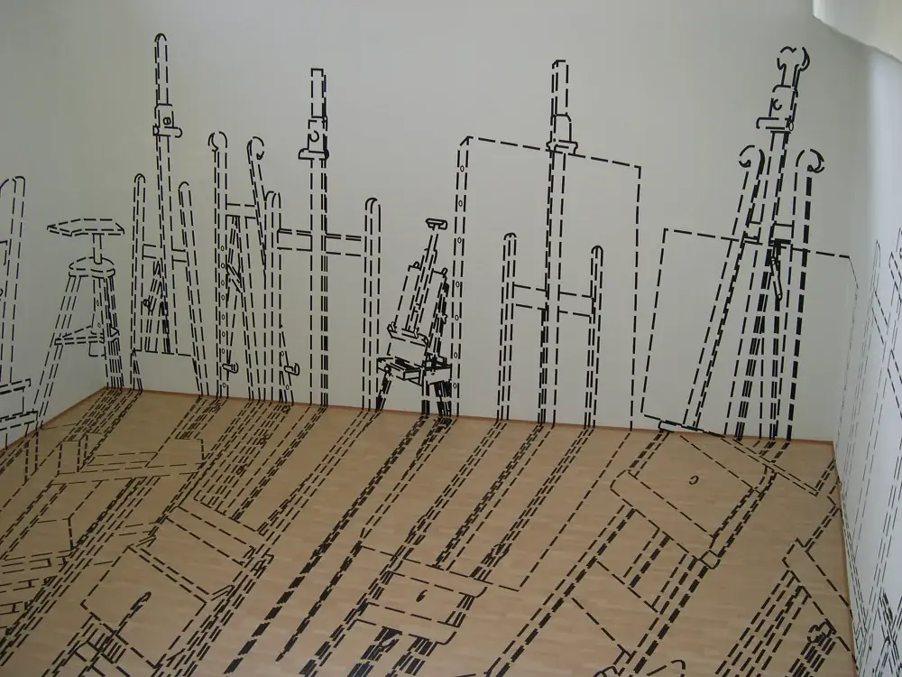 Desaparência, 2004 — Vinil adesivo