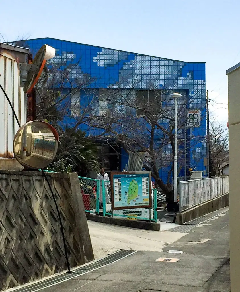 Dreaming of Blue, 2016 — Stencil on façade