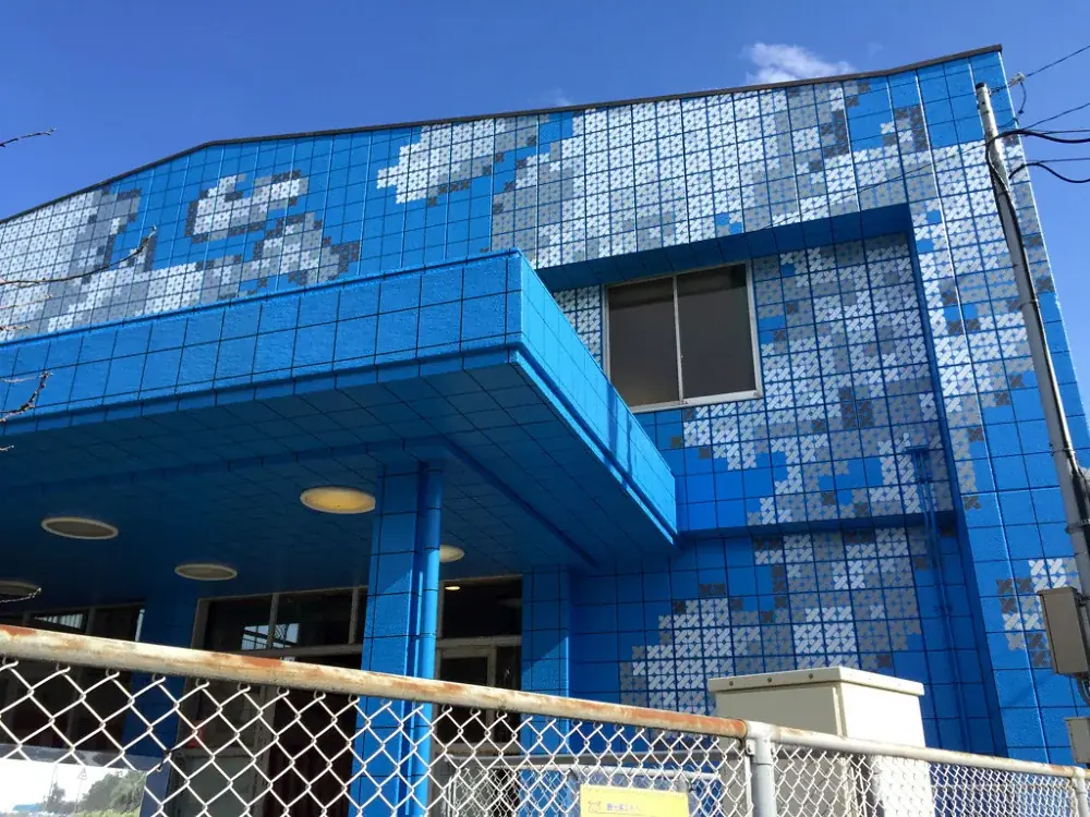 Dreaming of Blue, 2016 — Stencil on façade
