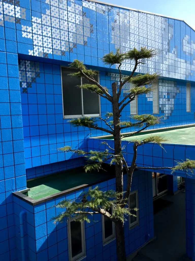 Dreaming of Blue, 2016 — Stencil on façade