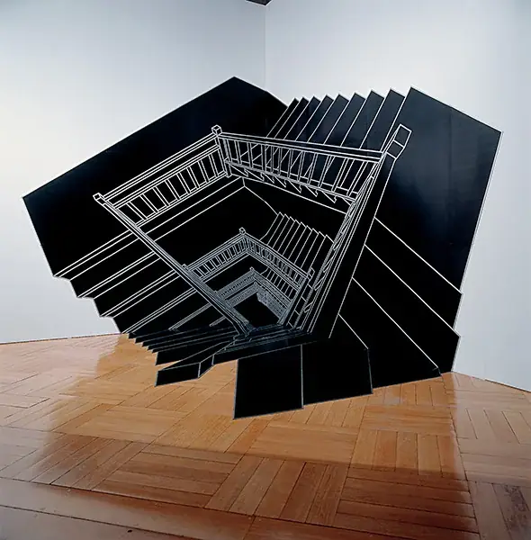 Escada Inexplicável, 1999 — Pintura sobre chapas de PVC