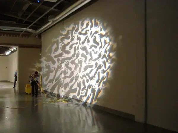 Irruption, 2009 — Light projection, slide and Pani projector