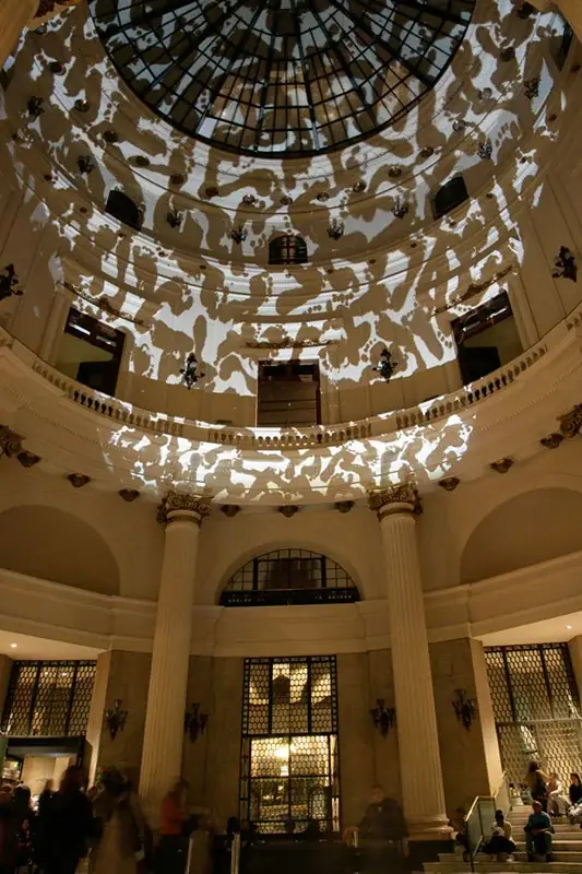 Irruption, 2009 — Light projection, slide and Pani projector