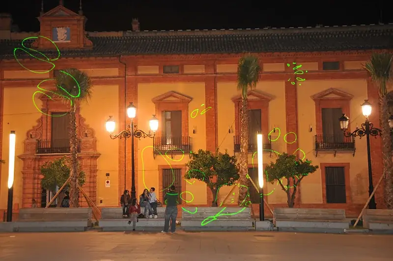 Passeio Selvagem, 2009 — Digital animation, laser projection