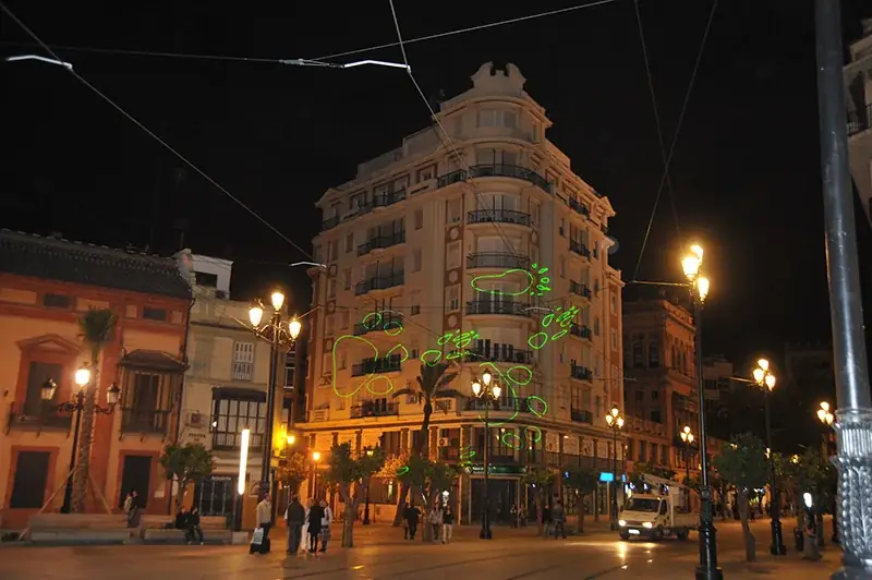 Passeio Selvagem, 2009 — Digital animation, laser projection