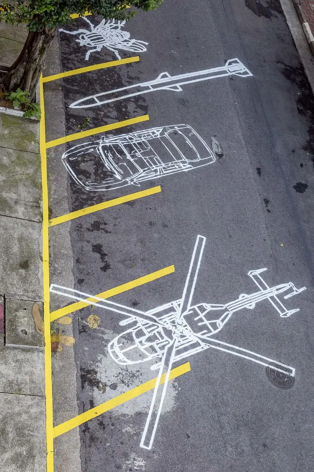 Phantasmata – São Paulo, 2015 — Pintura sobre asfalto