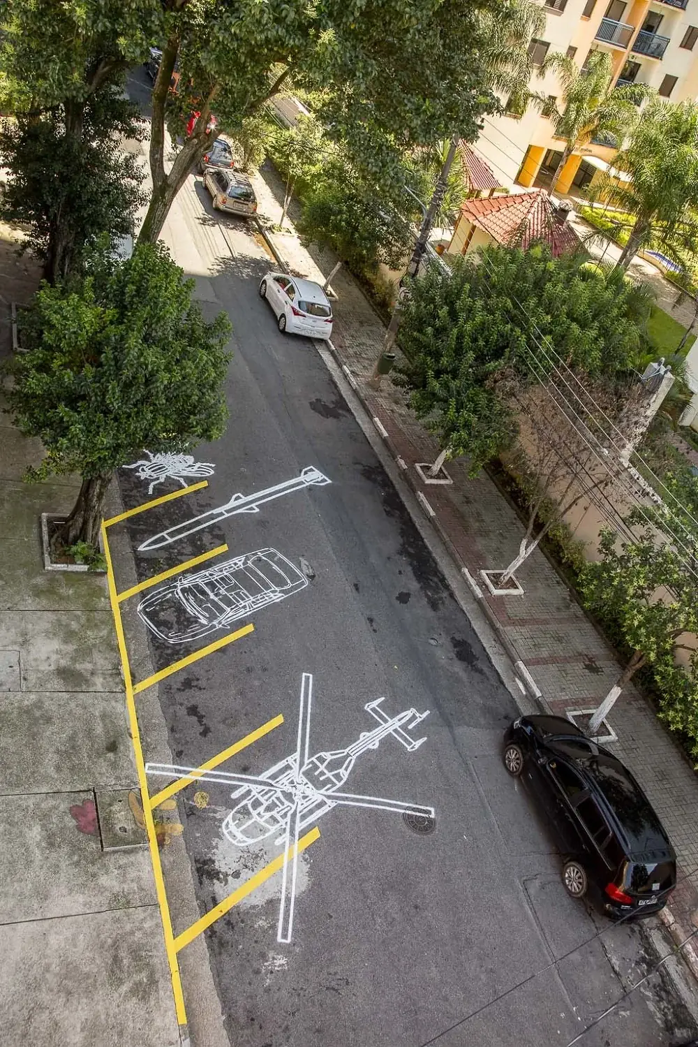 Phantasmata – São Paulo, 2015 — Pintura sobre asfalto