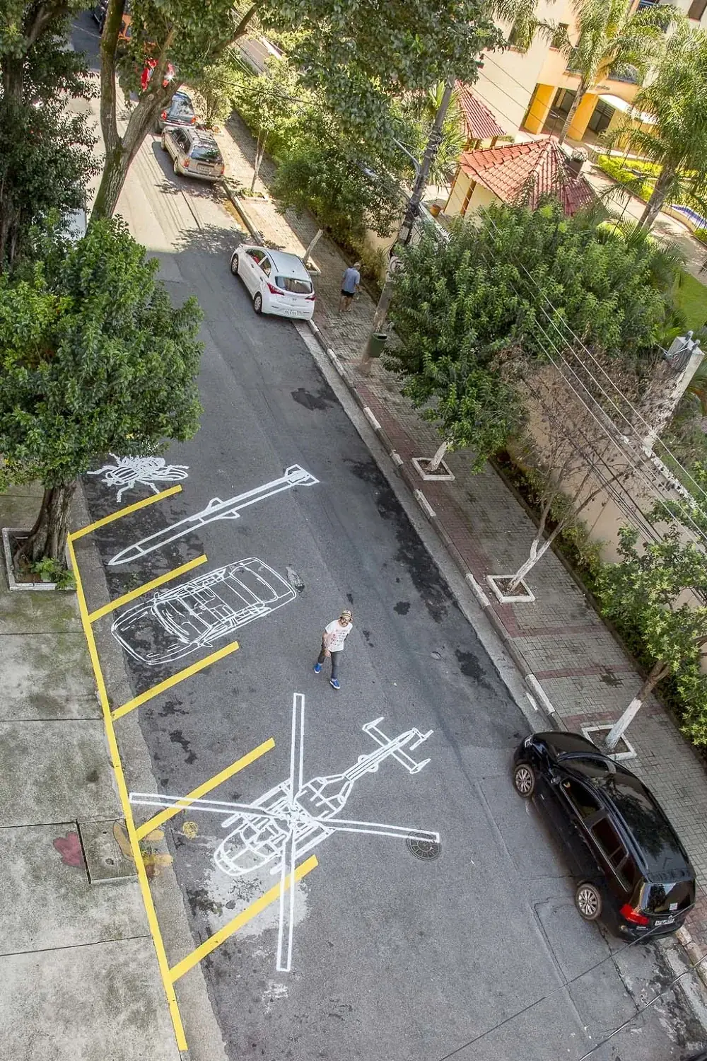 Phantasmata – São Paulo, 2015 — Pintura sobre asfalto