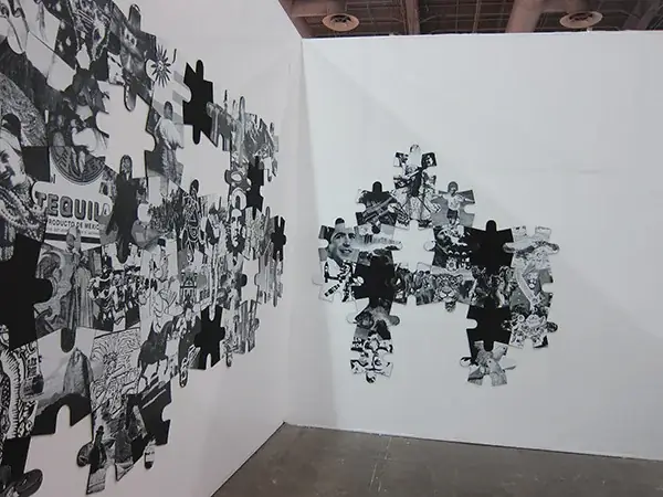 To Be Continued… (Latin American Puzzle), 2011 — Impressão digital em vinil adesivo sobre recortes de EVA