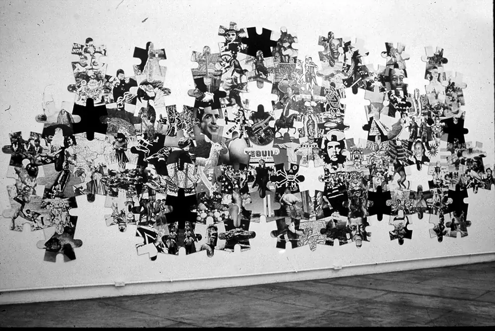 To Be Continued… (Latin American Puzzle), 2011 — Impressão digital em vinil adesivo sobre recortes de EVA